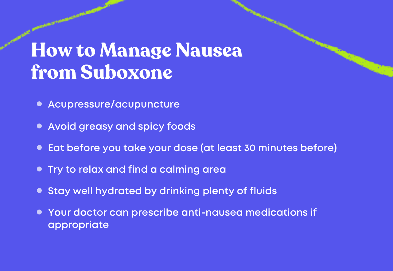 Does Suboxone Cause Nausea? Bicycle Health